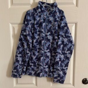 Columbia Blue Camouflage Fleece Jacket